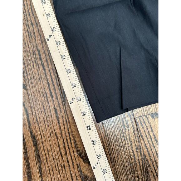 J.Crew Womens Black High Rise Linen Blend Wide Leg Pleated Trouser Pants Size 12 - Picture 9 of 11